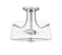 Plafonnier semi-encastré Bowl nickel poli