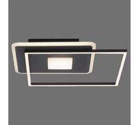 Plafonnier semi-encastré Domino LED intégré noir 1x LED 26W 3000K à intensité variable
