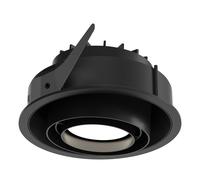 Plafonnier Semi-encastré LP70 Ø10,5 2700 K et Interrupteur Marche/arrêt Noir