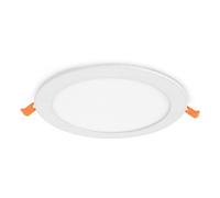 Miidex Plafonnier encastré SLIMY II Ø225 mm 18W 4000K Blanc