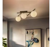 Plafonnier Smart EMIBIG LIGHTING, dimmable, noir, Salon / Salle à manger, Métal, Moderne, Plafonnier