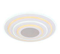 Plafonnier Smart Home LED CCT Salon Plafonnier Intelligent App Chambre à Coucher, dimmable avec télécommande, 1x Smart LED 40W 3000-6500 Kelvin, DxH 42x6,7 cm