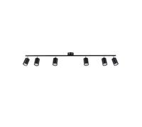 Plafonnier - SOLLUX - LEMMI 6L - Noir - Métal - 6 ampoules nécessaires