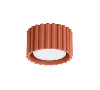 Sollux Lighting Plafonnier Aura 1 GX53 – Spot de plafond en aluminium 1 flamme LED Rouge