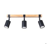 Sollux Lighting Plafonnier Fager SL.1345 3x10 W noir-bois