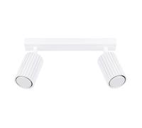 Plafonnier Sollux Lighting Karbon 2 Blanc 30x6,5x16,5 cm