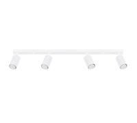 Plafonnier Sollux Lighting Karbon 4L Blanc 81x6,5x16,5 cm