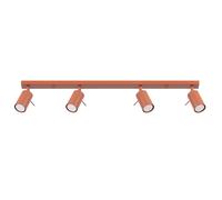 Sollux Lighting Plafonnier Spot Ring 4L 81x6x17 cm GU10 ampoules non incluses Rouge