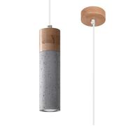 Sollux Lighting Lampe suspendue Zane 1x40 W Gris/cendre-bois SL.0965
