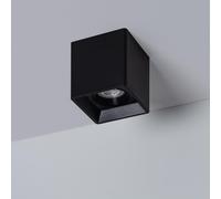 Plafonnier Space Carré Noir avec Ampoule GU10