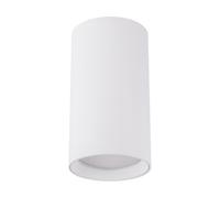 Plafonnier Spot Blanc GU10 Ø 5,5 Cm H: 10 Cm Cylindre Métal En Saillie