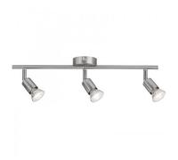 Plafonnier Spot Carolina - 3x10w - Gu10 Non Fourni - Nickel Mat Paulmann
