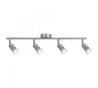 Plafonnier Spot Carolina - 4x10w - Gu10 Non Fourni - Nickel Mat Paulmann