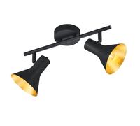Plafonnier spot de chambre à coucher spots lampe de couloir or noir Reality lights R80162002