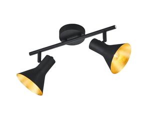 Plafonnier spot de chambre à coucher spots lampe de couloir or noir Reality lights R80162002