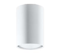 Plafonnier spot de plafond salon 1 ampoule acier blanc H 10 cm