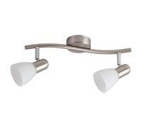 Rabalux Plafonnier Soma 2x40 W blanc-chrome 6302