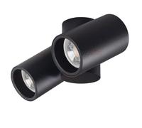 Plafonnier spot Kanlux Blurro noir 2xGU10 orientable alu