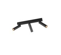 Plafonnier spot LED noir 16,5W dimmable, lumi?re variable 2300/3000/4000K Trio AMBALA