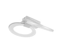Plafonnier spot LED plafonnier 2 ampoules lampe de salon plafond, design anneau, 2x LED 18,2W 1420Lm blanc chaud, Lxl 44 x 35 cm