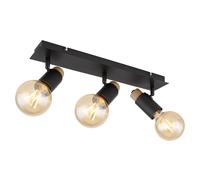 Plafonnier Spot orientable Lampe de salon Plafonnier 3 flammes 3x E27, LxH 48,5 x 14,5 cm