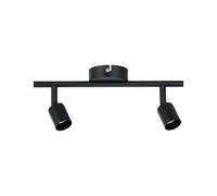 Plafonnier spot Paulmann Carolina noir 2xGU10 10W 230V