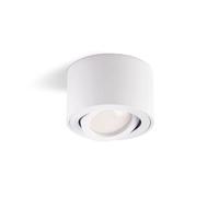 Plafonnier spot rond blanc orientable pour LED OH36S Kobi
