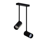 Plafonnier spots 2xGU10 LED Nowodvorski Mono noir acier