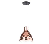 Plafonnier suspendu luminaire salle à manger rétro aspect martelé clair rose-doré V-TAC 3711