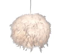 Plafonnier suspendu plumes de canard blanc salon salle à manger lampe boule dans un ensemble comprenant des ampoules LED