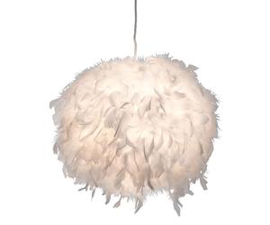 Plafonnier suspendu plumes de canard blanc salon salle à manger lampe boule dans un ensemble comprenant des ampoules LED