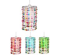 Plafonnier suspendu pour enfants TÉLÉCOMMANDE Lumière en cristal dimmable dans un ensemble comprenant des ampoules LED RVB