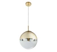 Plafonnier suspendu sommeil chambre d'amis lampe à pendule boule de verre or dans un ensemble comprenant des ampoules LED