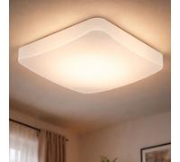 Plafonnier LED carré salle à manger table éclairage blanc Eglo 13706
