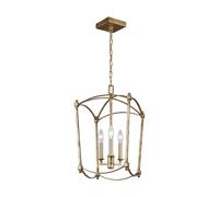 Plafonnier suspension lampe à suspension lampe de salle à manger or antique 3 lampes