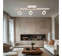 Spot de plafond spot bar Plafonnier LED lumière de salon mobile, rail lumineux, chrome, 18W 1620lm 3000K, LxPxH 61,5x9x16 cm Globo 56112-3