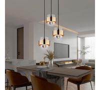 Plafonnier suspension lampe suspension lampe de salle à manger laiton verre H 120 cm