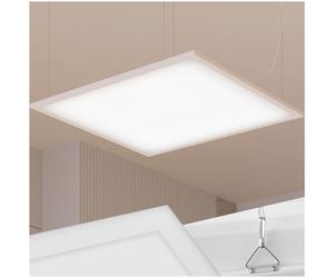 Plafonnier - TECTAKE - Panneau LED LUCERNA ultra fin à faible consommation d'énergie blanc chaud - 45 x 45 cm