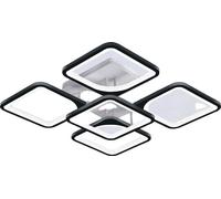 Plafonnier, télécommande, intensité variable, 4+1 noir