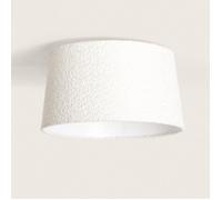 Ledkia Plafonnier Tissu Micaela Blanc