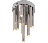 Plafonnier tubulaire LED 10W dimmable chromé Maxlight