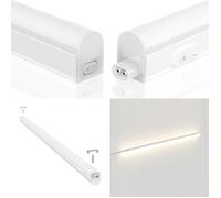 Plafonnier - VELAMP - Réglette LED T5 4W 31cm - 320 Lm - Lumière blanche 4000K - Interrupteur inclus