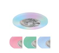 Plafonnier ventilateur de plafond variateur LED télécommande avant minuterie de rembobinage 59,5 cm
