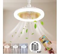 Plafonnier Ventilateur - MOOHOP - 25cm - LED Intégré - Télécommande - 3 Vitesses