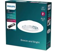 Plafonnier ventilateur - PHILIPS - Amigo - 85 W (consommation) - 6500 lm - Télécommande incluse