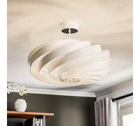 Plafonnier Vento Domiluce, dimmable, blanc, Salon / Salle à manger, Métal, Moderne, Plafonnier
