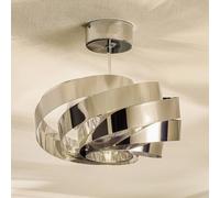 Plafonnier Vento Euluna, dimmable, argenté, Salon / Salle à manger, Métal, Moderne, Plafonnier