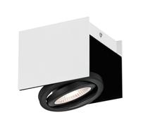 Plafonnier VIDAGO LED 1X5,4W en aluminium et acier blanc et noir 140x130x110mm