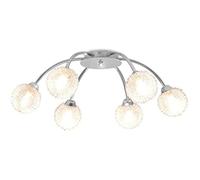 vidaXL Plafonnier avec 6 ampoules LED G9