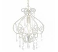 Plafonnier - vidaXL - Perles - Blanc - E14 - Design Extravagant